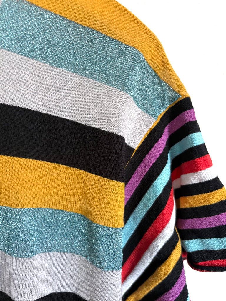 Mixed Stripe Boyfriend T-Shirt Dress