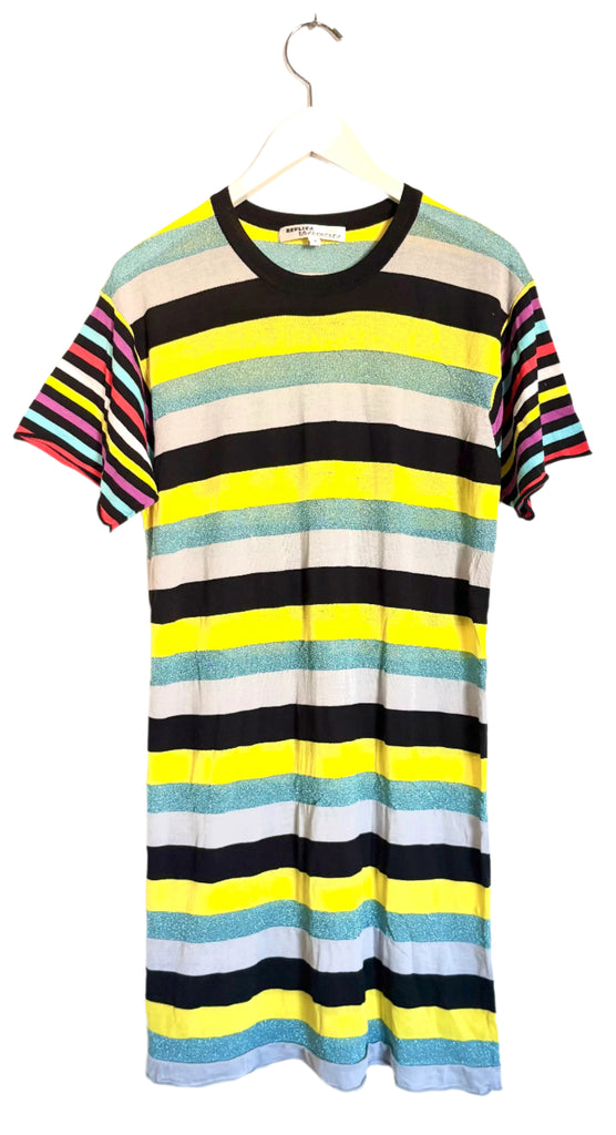 Mixed Stripe Boyfriend T-Shirt Dress