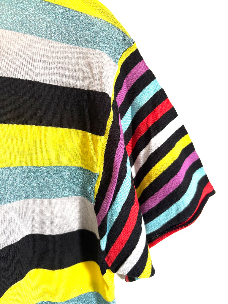 Mixed Stripe Boyfriend T-Shirt Dress