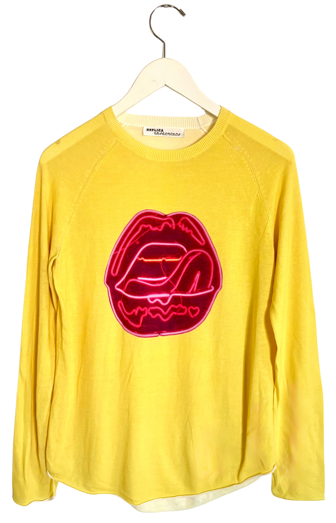 Neon Lips Long Sleeve Tee
