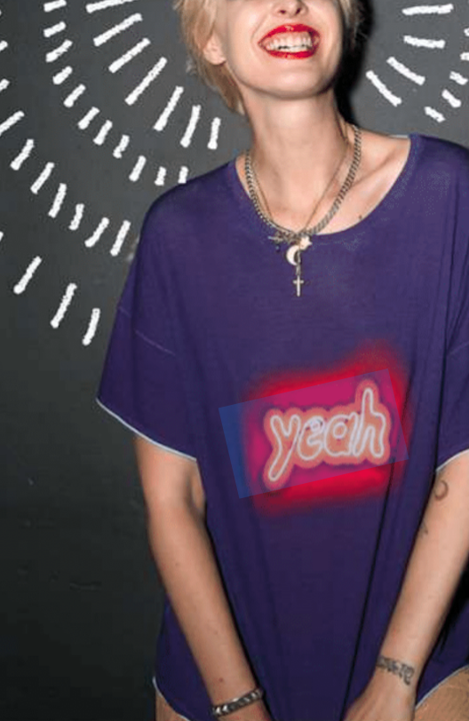 Neon Yeah Boyfriend Tee