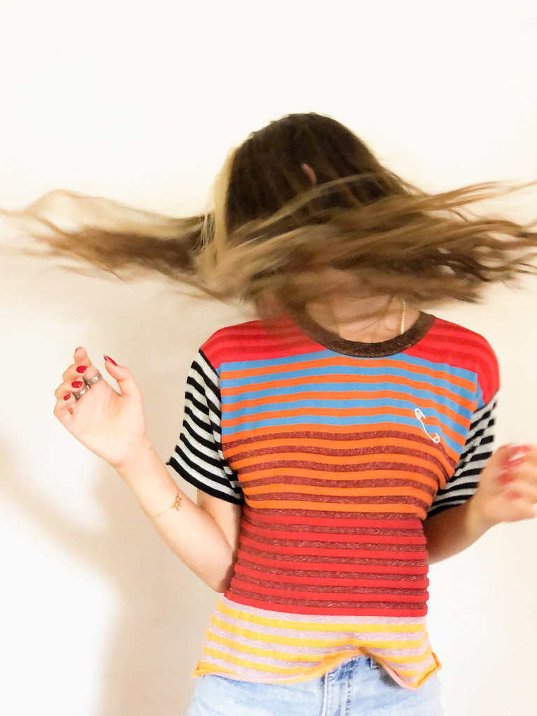New Stripe Boyfriend Tee
